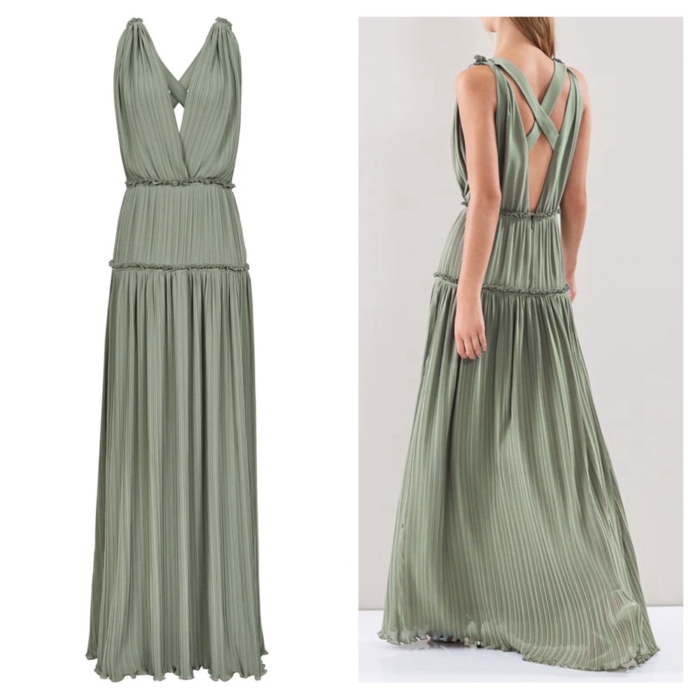 Reiss Gigi pleated maxi dress - Picture 2 of 14
